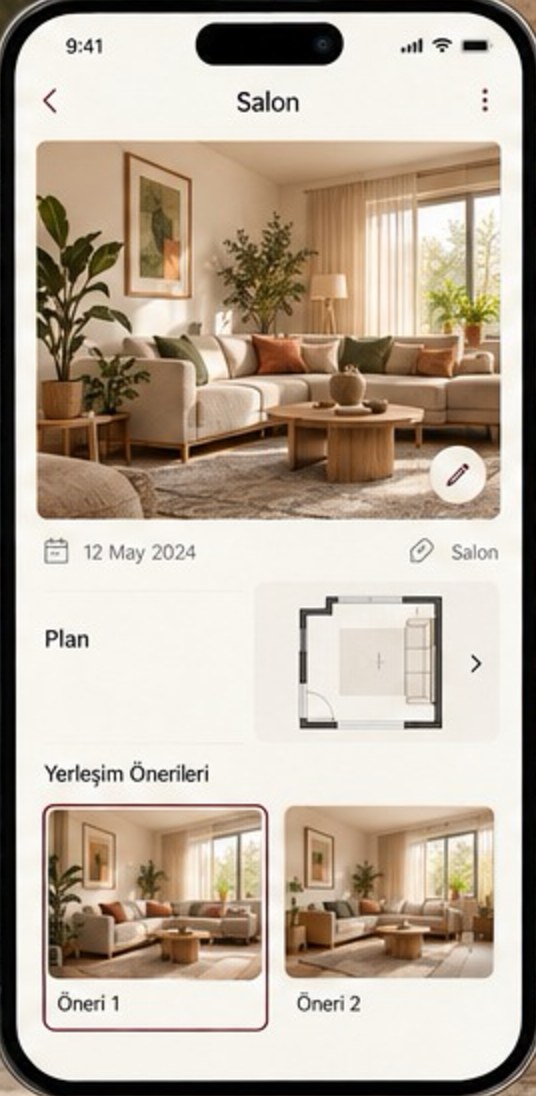 Uygulamanın proje sonuç ekranı